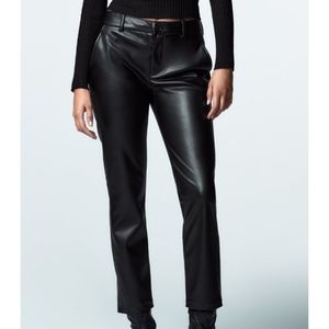 Zara faux leather pants